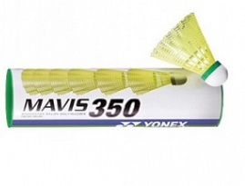 Воланы Yonex Mavis 350 Yellow-Slow, уп. 6шт